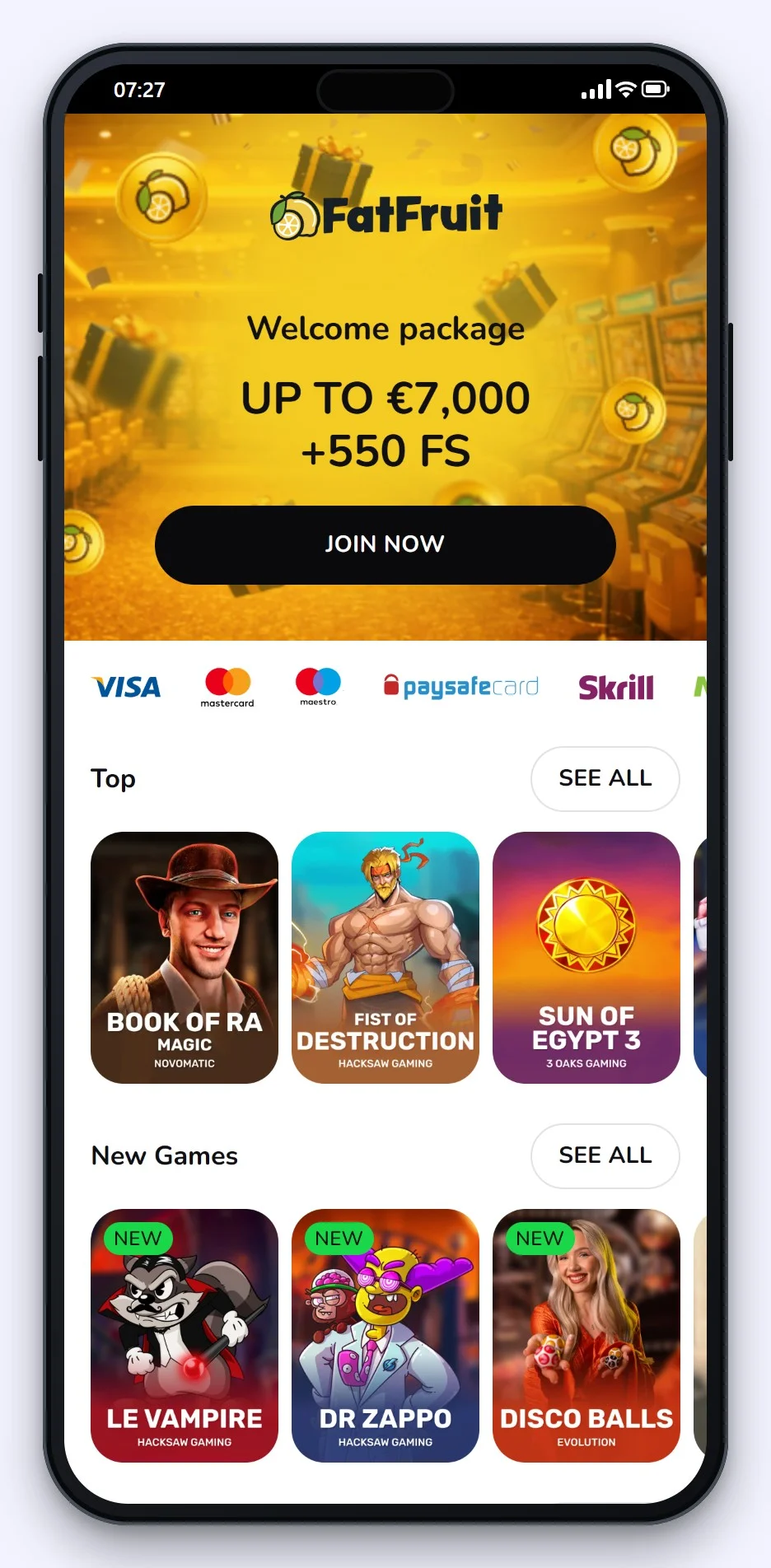 online casino curacao: η αρχική σελίδα του καζίνο FatFruit Casino