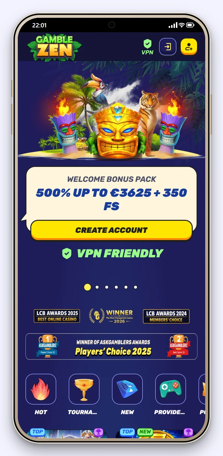curacao nettcasinoer: lobbyen hos Gamblezen